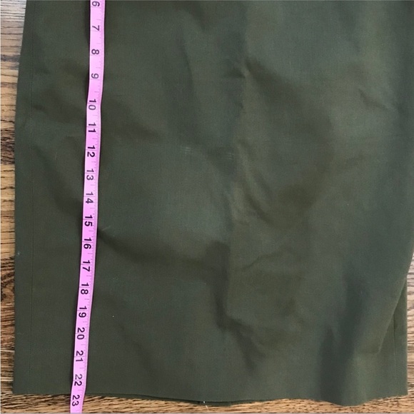 J. Crew Olive Pencil Skirt - Picture 4 of 4